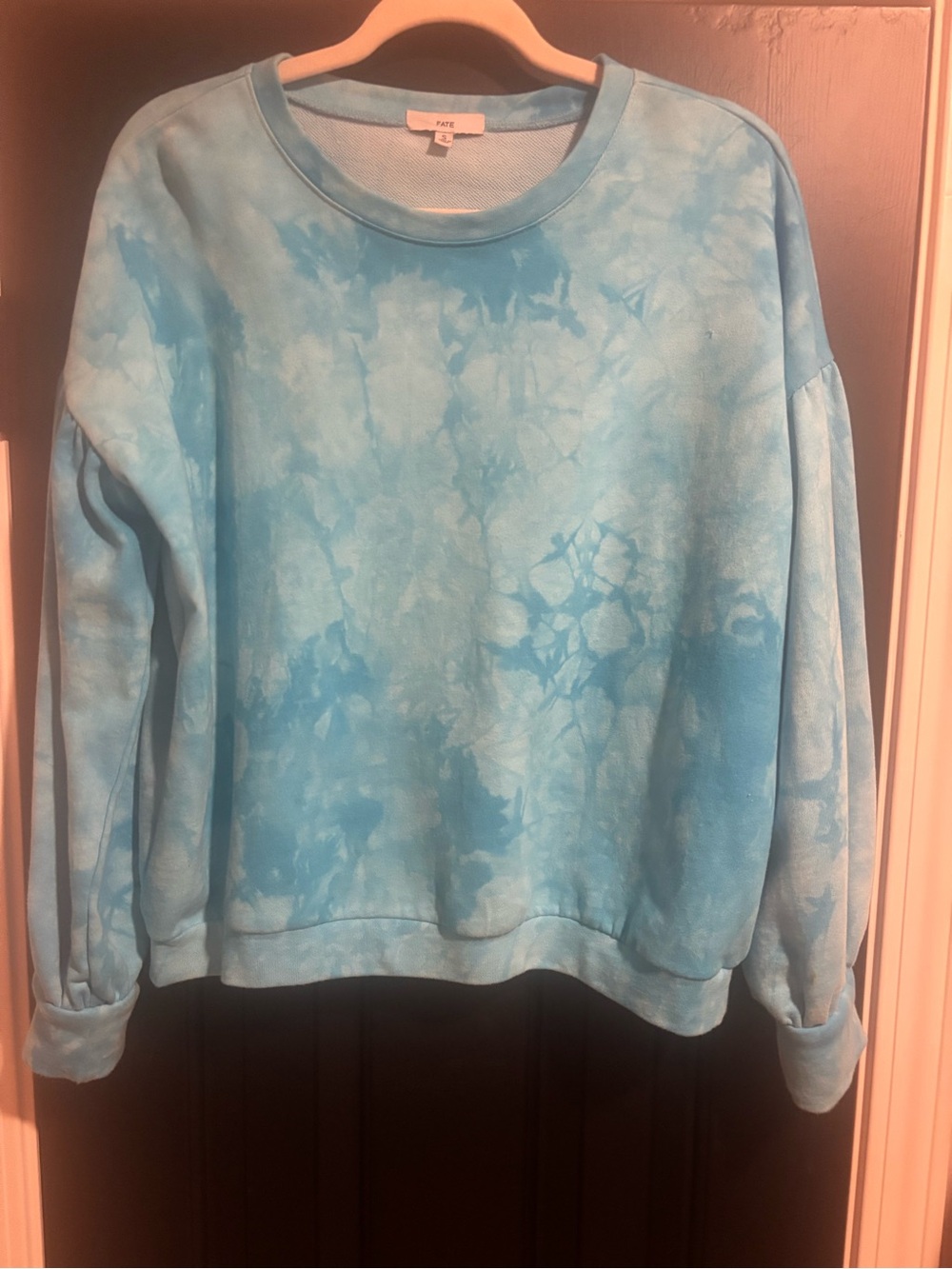 Fate Light Blue Tie-Dye Sweatshirt